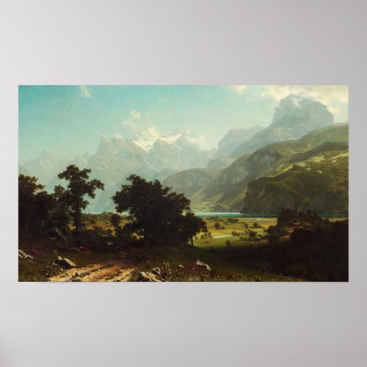 Bierstadt - Luzermeer Poster (Voorkant)
