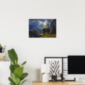 Bierstadt Mount Starr King Yosemite Painting Poster (Thuiskantoor)