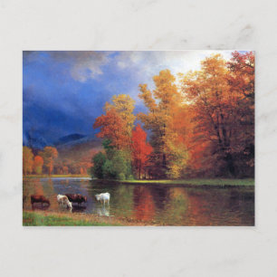 Bierstadt over het Saco schilderen Briefkaart