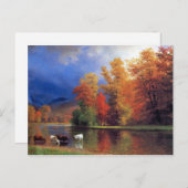 Bierstadt over het Saco schilderen Briefkaart (Voorkant / Achterkant)