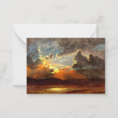 Bierstadt - Sunlit Skies, prachtige landschapskuns Notitiekaartje (Voorkant)