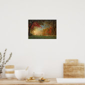 Bierstadt Sunset Deer Lake Painting Poster (Keuken)