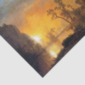 Bierstadt Sunset in de Rockies Painting Tissuepapier (Detail)