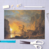 Bierstadt Sunset in de Rockies Painting Tissuepapier (Craft)