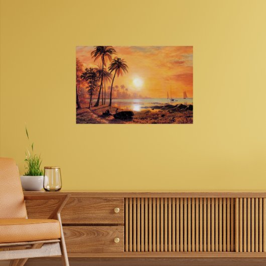 Bierstadt - Tropical Landscape Poster (Woonkamer 2)