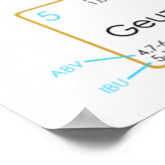 Biertabel Poster (Hoek)