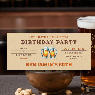 Bierthema Brouwerij Ticket Mannen