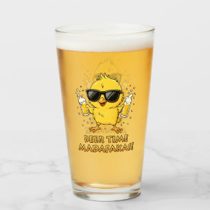 Biertijd Madafakas Grappig Meme Duck Goose Retro Glas