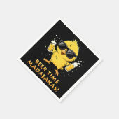 Biertijd Madafakas Grappig Meme Duck Goose Retro Servet (Hoek)