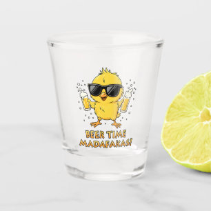 Biertijd Madafakas Grappig Meme Duck Goose Retro Shot Glas