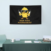 Biertijd Madafakas Grappig Meme Duck Goose Retro Spandoek (Beurs)