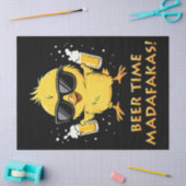 Biertijd Madafakas Grappig Meme Duck Goose Retro Tissuepapier (Craft)