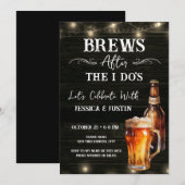 Biertjes na de I Do Casual Wedding After Party Kaart (Voorkant / Achterkant)