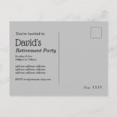 biertjes, proost, volwassen pensioneringsfeest uitnodiging briefkaart (Achterkant)