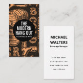 Biervat en tapbrouwerij | restaurant visitekaartje (Voorkant / Achterkant)