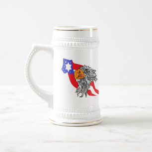 Biervlag: Bald Eagle met de Amerikaanse Mok