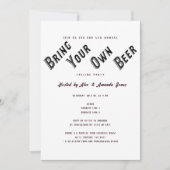 Biervluchten Breng-je-eigen-bier Proeverij Feestje Kaart (Voorkant)