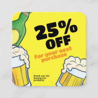 Bierwinkel | Personaliseer Zakelijke Kortingkaart Kortingskaartje
