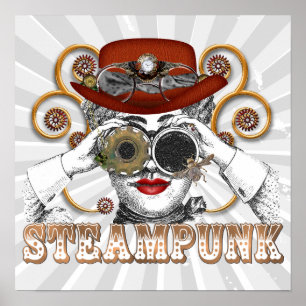 biespunk collage kunst poster