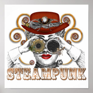 biespunk collage kunst poster