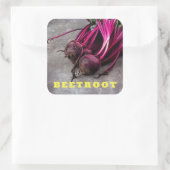 biet vierkante sticker (Tas)