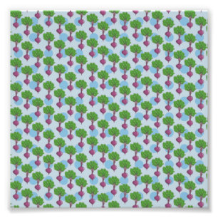 Bietenpatroon plant foto afdruk