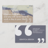 bieussuccesquote visitekaartje (Voorkant / Achterkant)