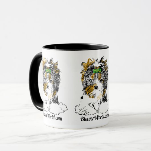 Biewer Terrier Coffee-Mok Mok (Voorkant links)