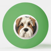 Biewer Terrier Dog 3D geïnspireerd Pingpongballen (Achterkant)