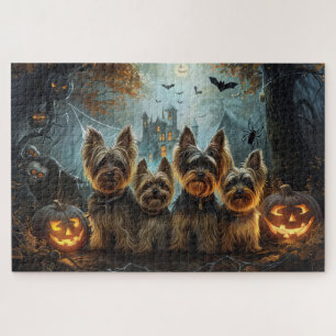 Biewer Terrier Halloween Nacht Hond Delight Legpuzzel