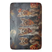 Biewer Terrier Halloween Spooky Badmat (Voorkant Verticaal)