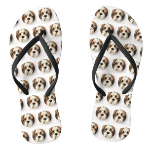 Biewer Terrier Hond 3D Geïnspireerd Teenslippers
