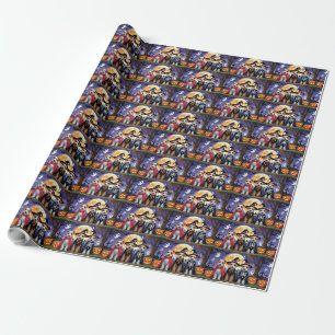 Biewer Terrier Honden Pompoen Halloween Grappig Cadeaupapier