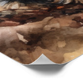 Biewer Terrier Hondenkunst Print Poster (Hoek)