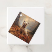 Biewer Terrier in Herfst laat Herfst inspireren Bedankjes Labels (In situ)