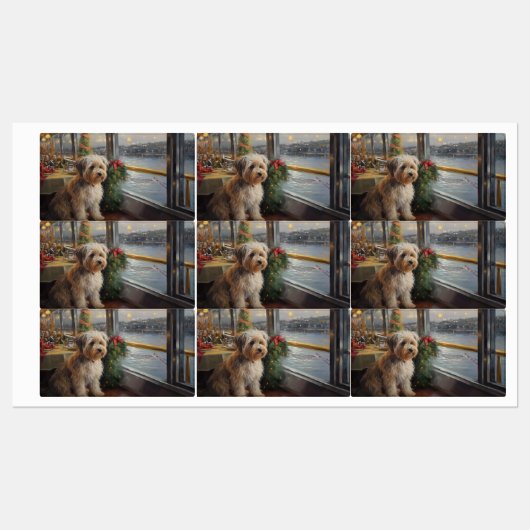 Biewer Terrier Kerst Cruise: Pawsome Vakantie Labels (Vel)