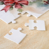 Biewer Terrier Kerstkrans Feestelijke Pup Legpuzzel (Zijkant)