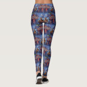 Biewer Terrier Kerstvakantie Leggings (Achterkant)