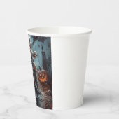 Biewer Terrier Rijden Motorfiets Halloween Eng Papieren Bekers (Links)