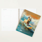 Biewer Terrier Strand Surfen Schilderij Planner (Display)