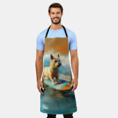 Biewer Terrier Strand Surfen Schilderij Schort (Gedragen)