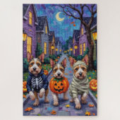 Biewer Terrier Trick-or-Treating Halloween kostuum Legpuzzel (Verticaal)