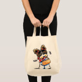 Biewer Yorkie Picnic Time Tote Bag (Voorkant (product))