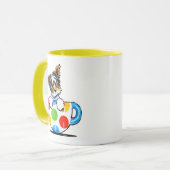 Biewer Yorkie Polka Dot Cup Mok (Voorkant links)