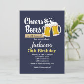 Biezen verjaardagsuitnodiging, schaadt elk jaar! kaart (Staand voorkant)