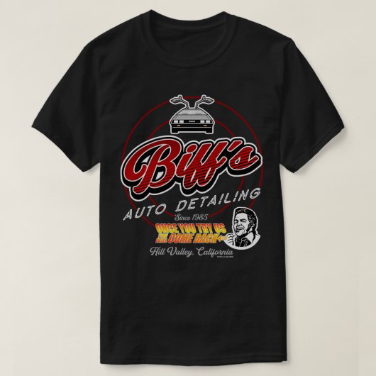 Biffs Auto Detailing Sign T-shirt (Design voorkant)