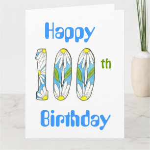 Big 100th Birthday Kaart