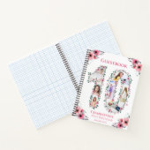 Big 10e anniversaire fille photo rose Fleur livre  (Intérieur)