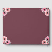 Big 10th Birthday Foto Collage Bloemenmeisje Pink Gastenboek (Achterkant)