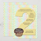 Big 2 Birthday Party Invitation Kaart (Voorkant / Achterkant)